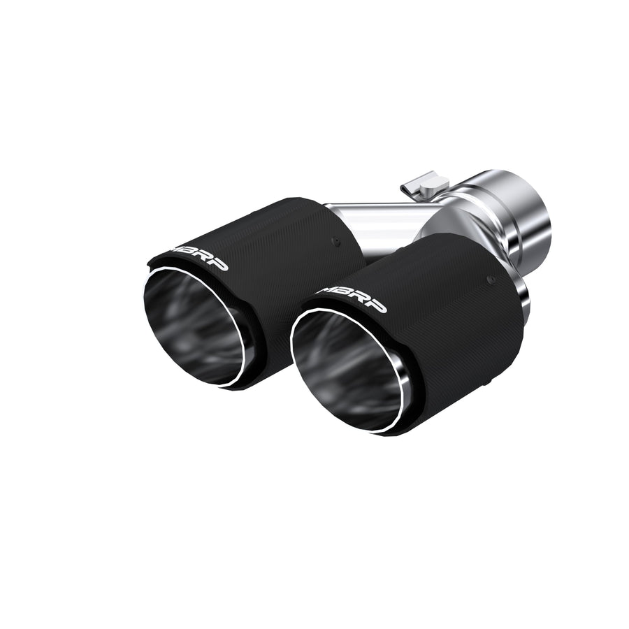 Carbon Fiber MBRP Universal Dual Tip 3.5in OD/2.5in Inlet