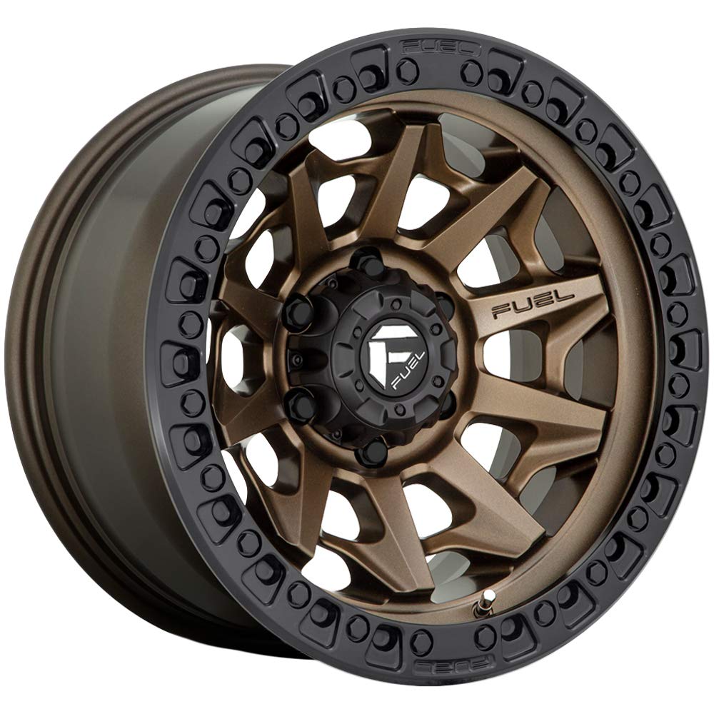 D696 COVERT FUEL OFF-ROAD 18X9, 8X170, 4.53, -12mm MATTE BRONZE BLACK BEAD RING - D69618901745