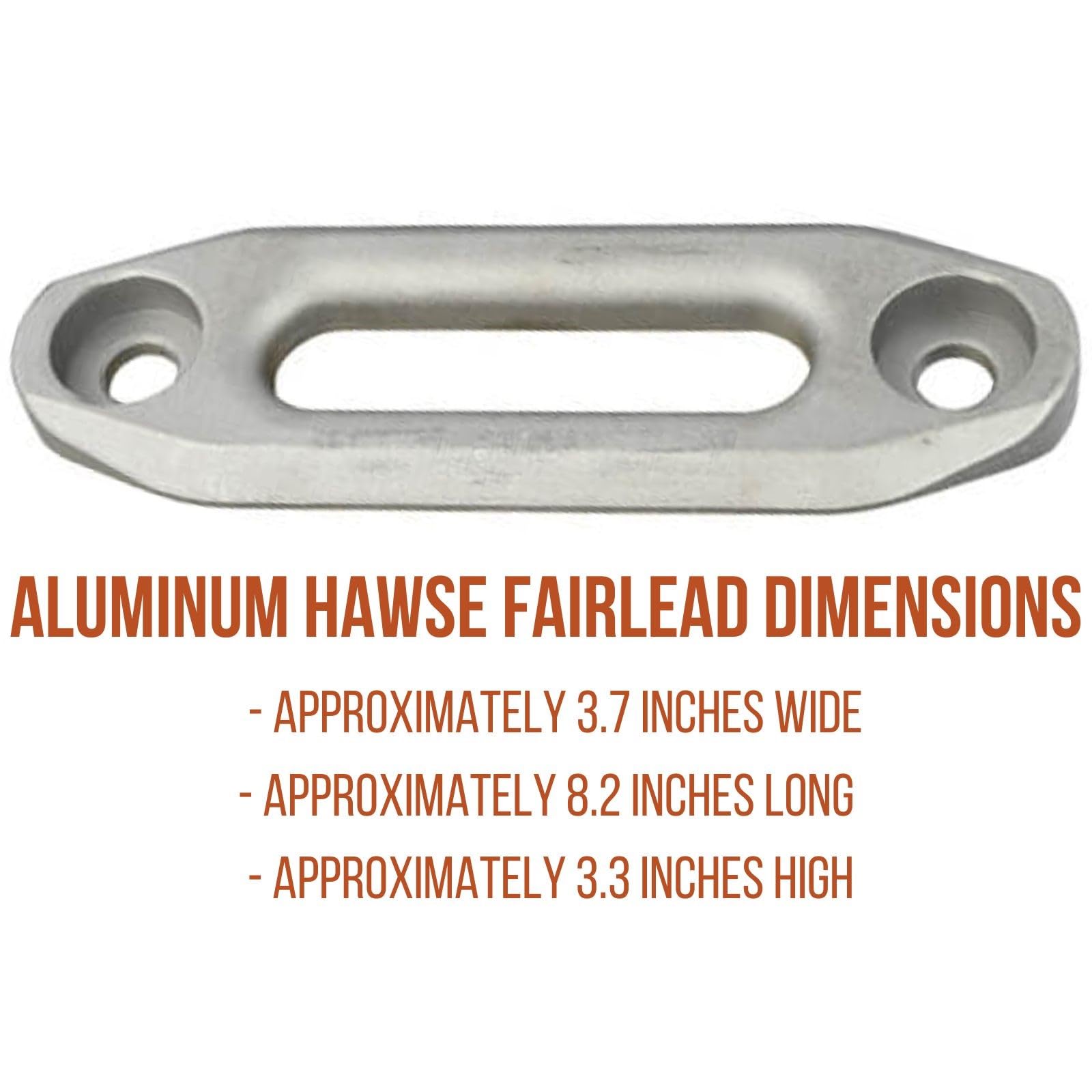 Mile Marker Single Aluminum Hawse Fairlead 19-52000 for ATV UTV Winches - Strong & Durable - Designed for use with Synthetic Ropes Only - Made in USA