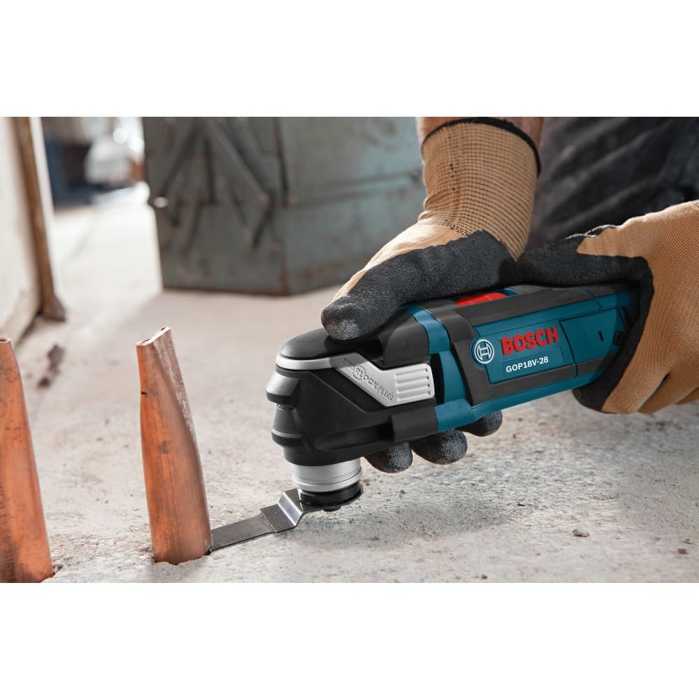 BOSCH 18V GOP18V-28N EC Brushless Oscillating Multi-Tool - Versatile, Compact Design with Enhanced Power With StarlockPlus For Quick-Change Technology (Bare Tool)