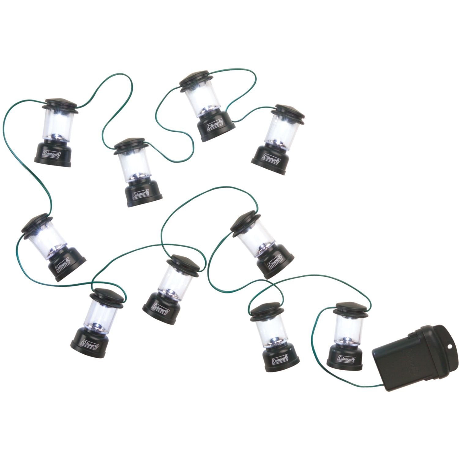Coleman String Lights LED, 10 LED Lanterns Stretches 6 Feet, Up to 20 Hours Runtime