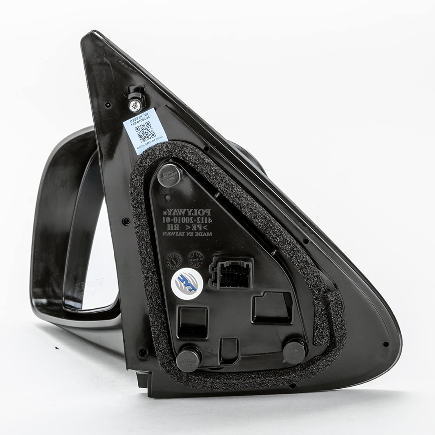 Hyundai Santa Fe TYC 7750032 Compatible Non Heated Power Replacement Driver Side Mirror, Black