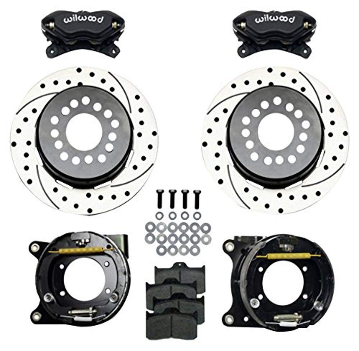 Rear Wilwood Disc Brake Kit (GM 12-Bolt 12.19 Rotor), Black
