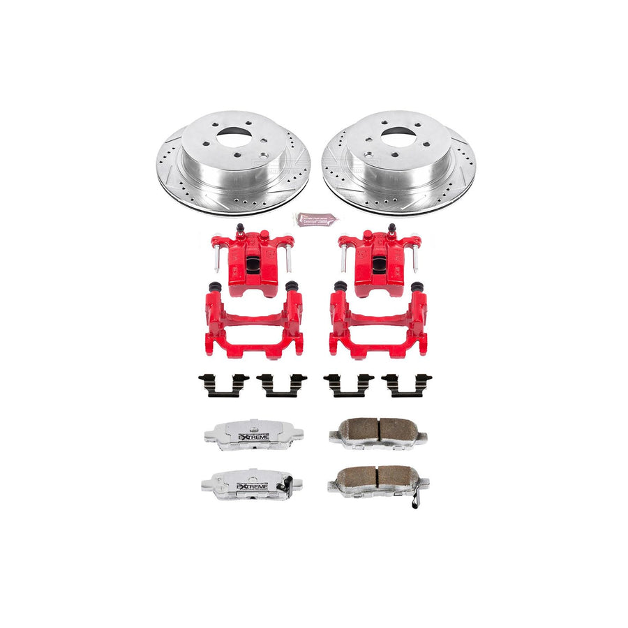 Power Stop Rear KC2427A-26 Z26 Street Warrior Brake Kit For J, M35h, M37, M56, QX60, Murano, Pathfinder, Quest [Model Specific]