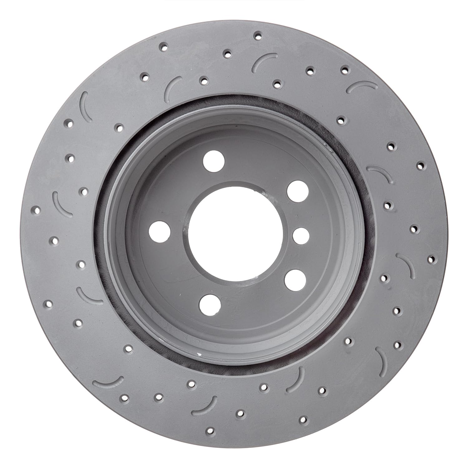 Talon Cross-Drilled and Slotted Vented Rotor, Hawk Performance Brakes, 12.59 in. Diameter, 3.1 in. Height