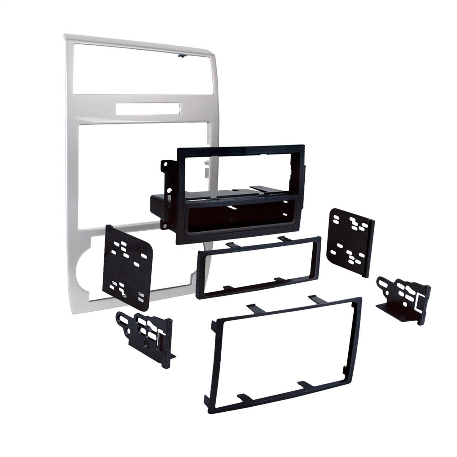 Metra Single/Double DIN Dash Installation Kit for Select 2005-07 Dodge Charger/Magnum (Silver)