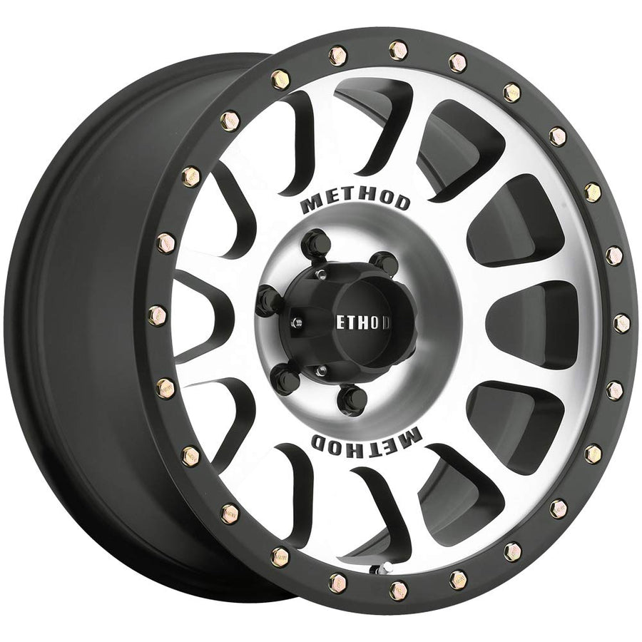305 NV Method Race Wheels Machined with Black Wheel Matte Lip (17 x 8.5 inches /6 x 120 mm, 25 mm Offset)