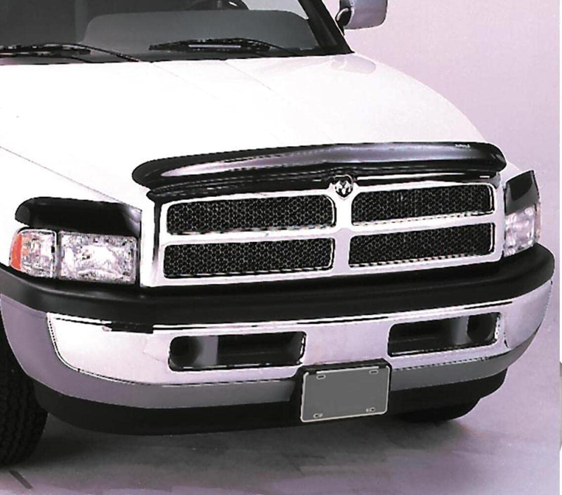 Bugflector Deluxe Auto Ventshade [AVS] | Fits 2008 - 2011 Dodge Dakota | High Profile Bug Deflector - 3 pcs., Dark Smoke | 45057