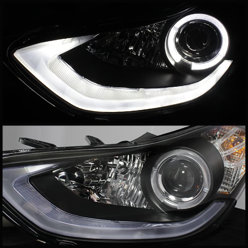 Auto Spyder 5073662 LED Halo Projector Headlights Black/Clear