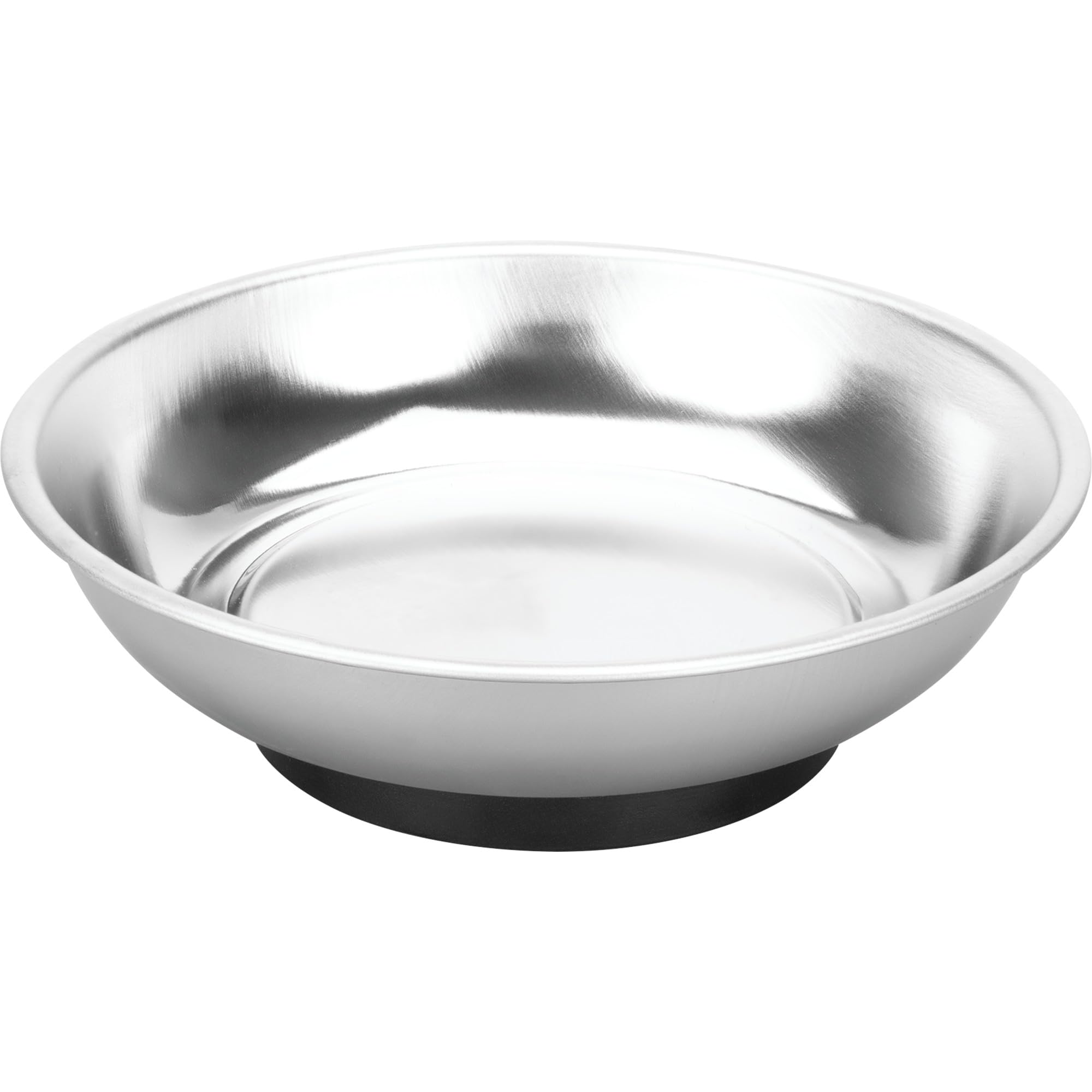 Magnetic Parts Tray Performance Tool 1170 - Stainless Steel, Strong Magnet, 4 in. Diameter, Rubber-Coated Base, Hold Small Tools and Parts
