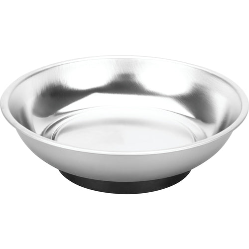 Magnetic Parts Tray Performance Tool 1170 - Stainless Steel, Strong Magnet, 4 in. Diameter, Rubber-Coated Base, Hold Small Tools and Parts