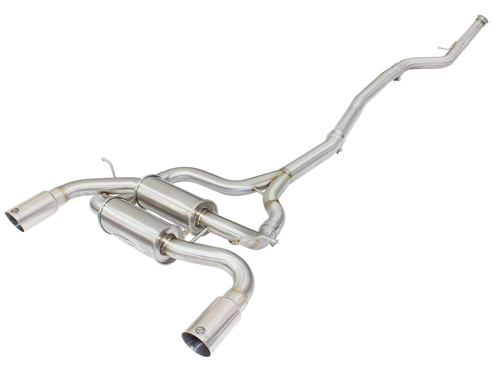 MACH Force-Xp aFe Power 2.5" 304 Stainless Steel Cat-Back Exhaust System with Polished Tips