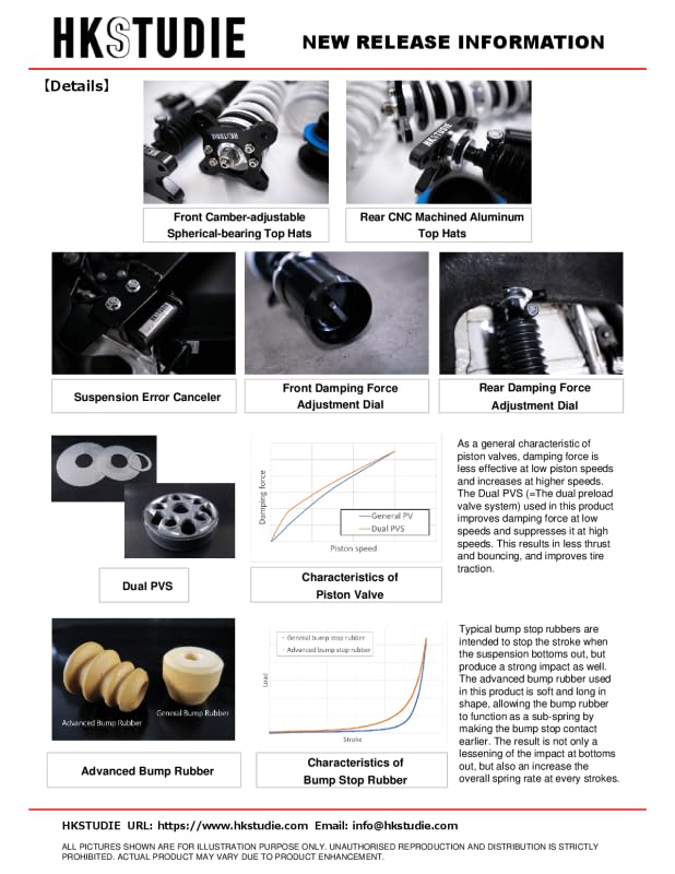 HKS HKSTUDIE Suspension Hks HKSTUDIE-SS001C