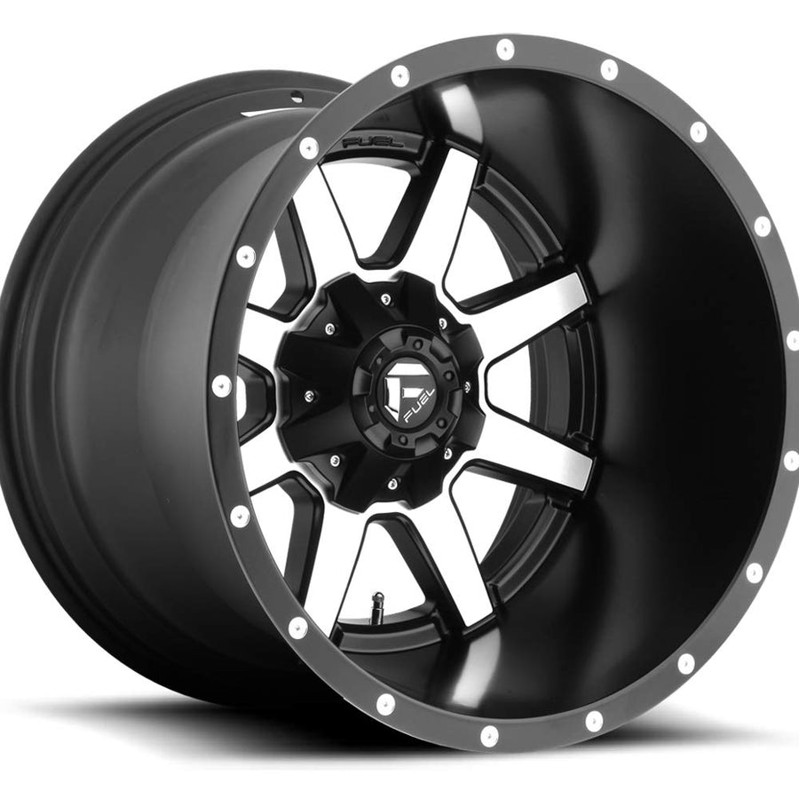 1PC Fuel D537 20X12 6X135/5.5 MT-BLK-MACH -44MM - D53720209847