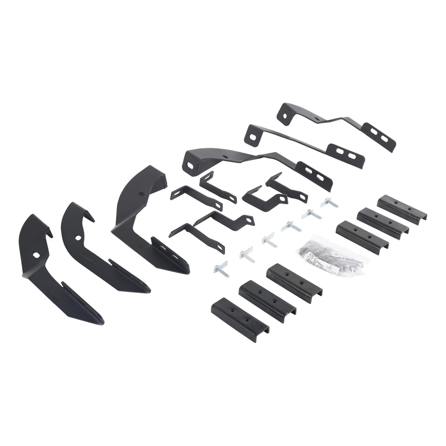 RB10 / RB20 Brackets Go Rhino | Mild Steel, Textured Black | 6940425 | Fits 2015 - 2019 Chevrolet Silverado & GMC Sierra 2500 HD, 3500 HD Double Cab Pickup (Diesel Only)