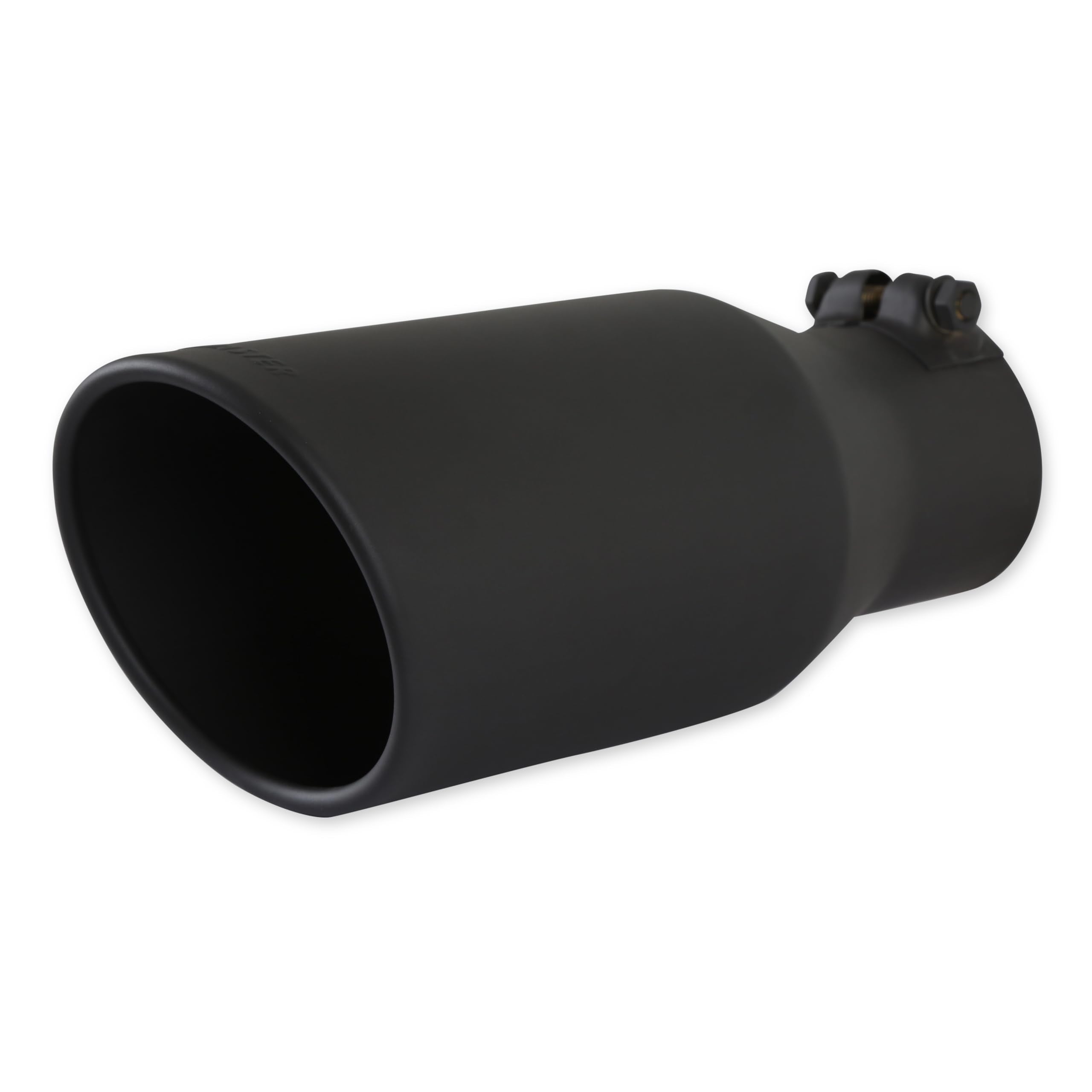 Flowmaster Exhaust Tip 15406B 4.5 Inch Angle Cut Black Ceramic Coated 304 Stainless Steel Fits 3 Inch Tubing 11 Inch Long - Clamp On - Sold Individually