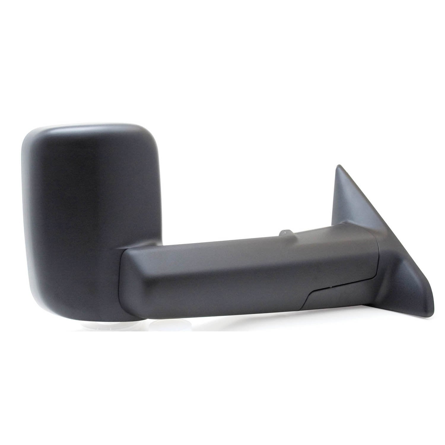 K Source Towing Mirror Passenger-Side – For 2009-2012 Ram Pick-Up 1500, 2500, 3500, Textured black, Flip-Out-head, Dual lens, Foldaway