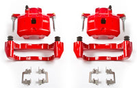 Power Stop S2614 Front Pair of High-Temp Red Powder Coated Calipers