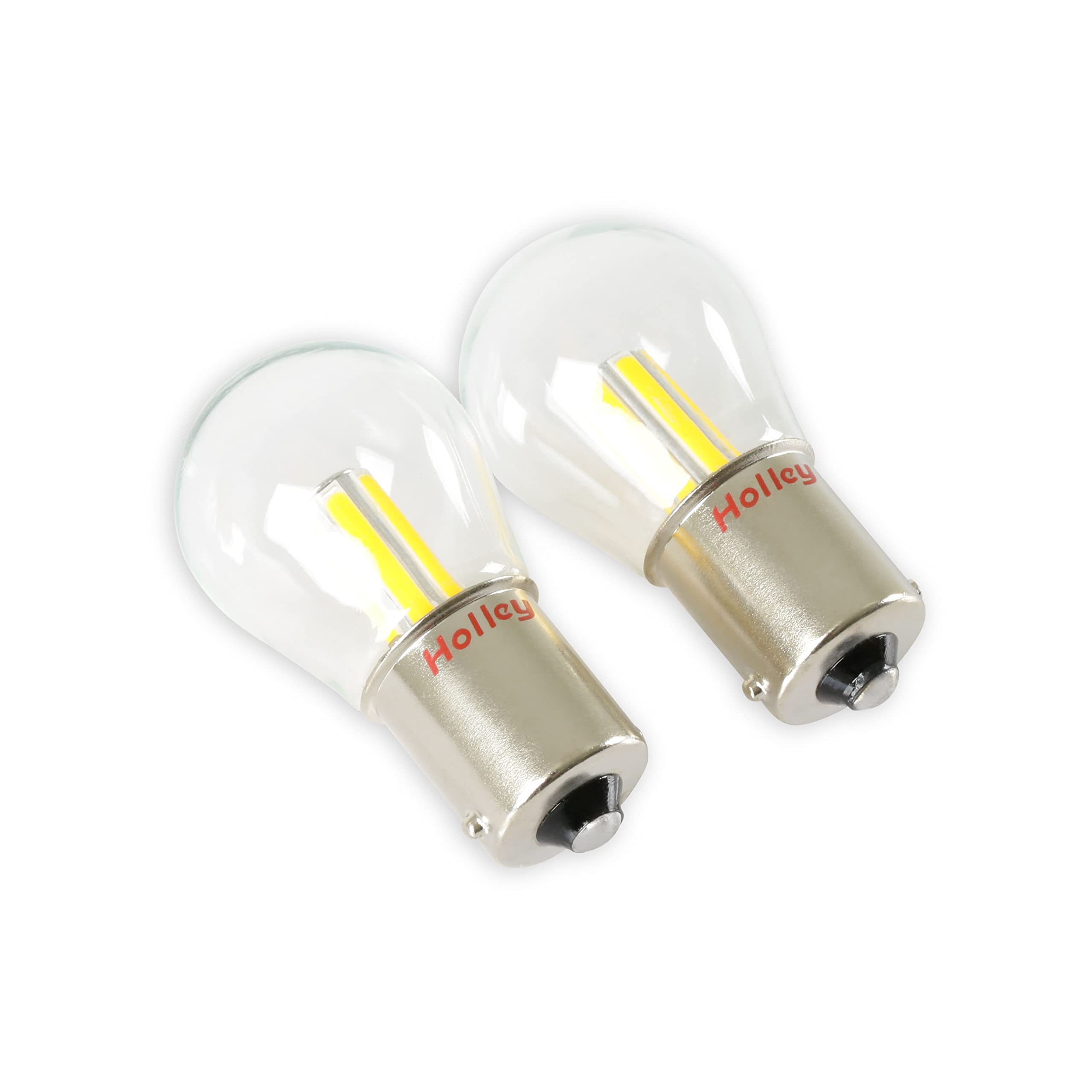 Holley HLED15 RetroBright LED Bulbs - Turn Signal 1156 - Amber - Pair