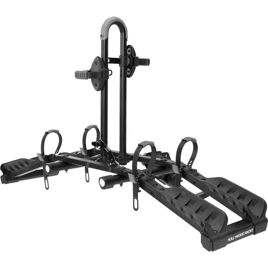 Destination 2 Hollywood Racks Hitch Bike Rack, Transports 2 Bikes up to 35 lbs Each - Lightweight Platform Style Bike Carrier for Car, SUV, or Truck - Secure, Foldable Bicycle Car Racks