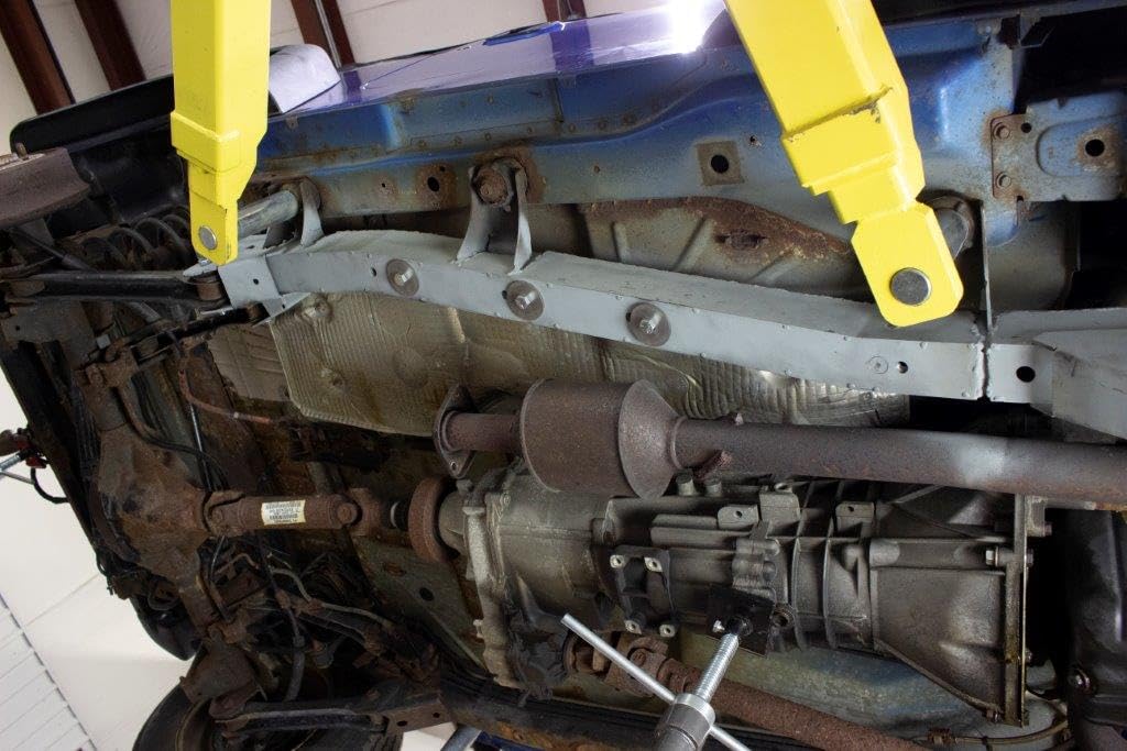 Frame Repair Kentrol RB3061L Full Center Section with Rear Control Arm Driver Side Fits Jeep Wrangler,Black