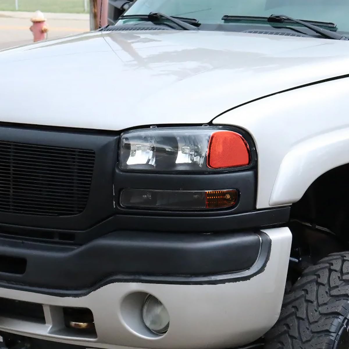 Parking Bumper Lights SPEC-D TUNING Black Compatible with 1999-2006 GMC Sierra/Yukon Left + Right Pair Assembly
