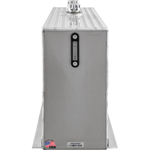 Buyers Products 50 Gallon UR50A Upright Aluminum Hydraulic Reservoir, Lightweight, With Baffles & Sight Gauge, Hydraulic Tank for Trucks