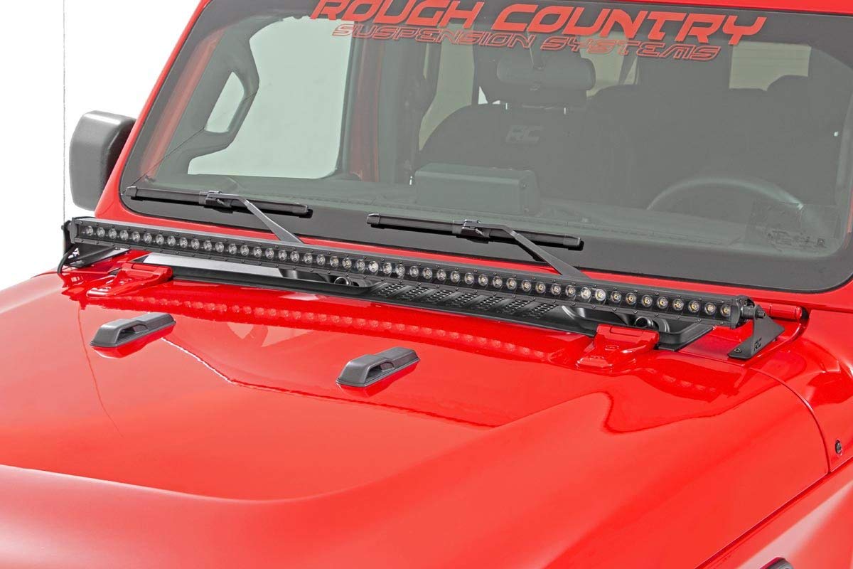 50" Rough Country Black Series LED Hood Kit for 2018-2023 Jeep JL/JT - 70057