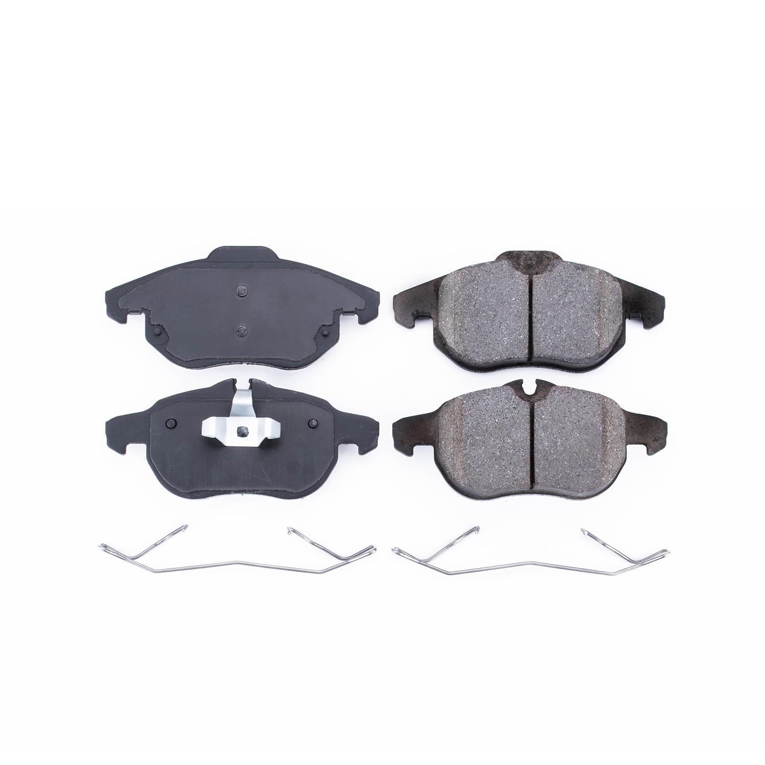Power Stop Front Brake Kit For 9-3 Saab 2003-05 |9-3 2008-11 |9-3X 2010-11 - Ceramic Brake Pads With Installation Hardware, 17-972
