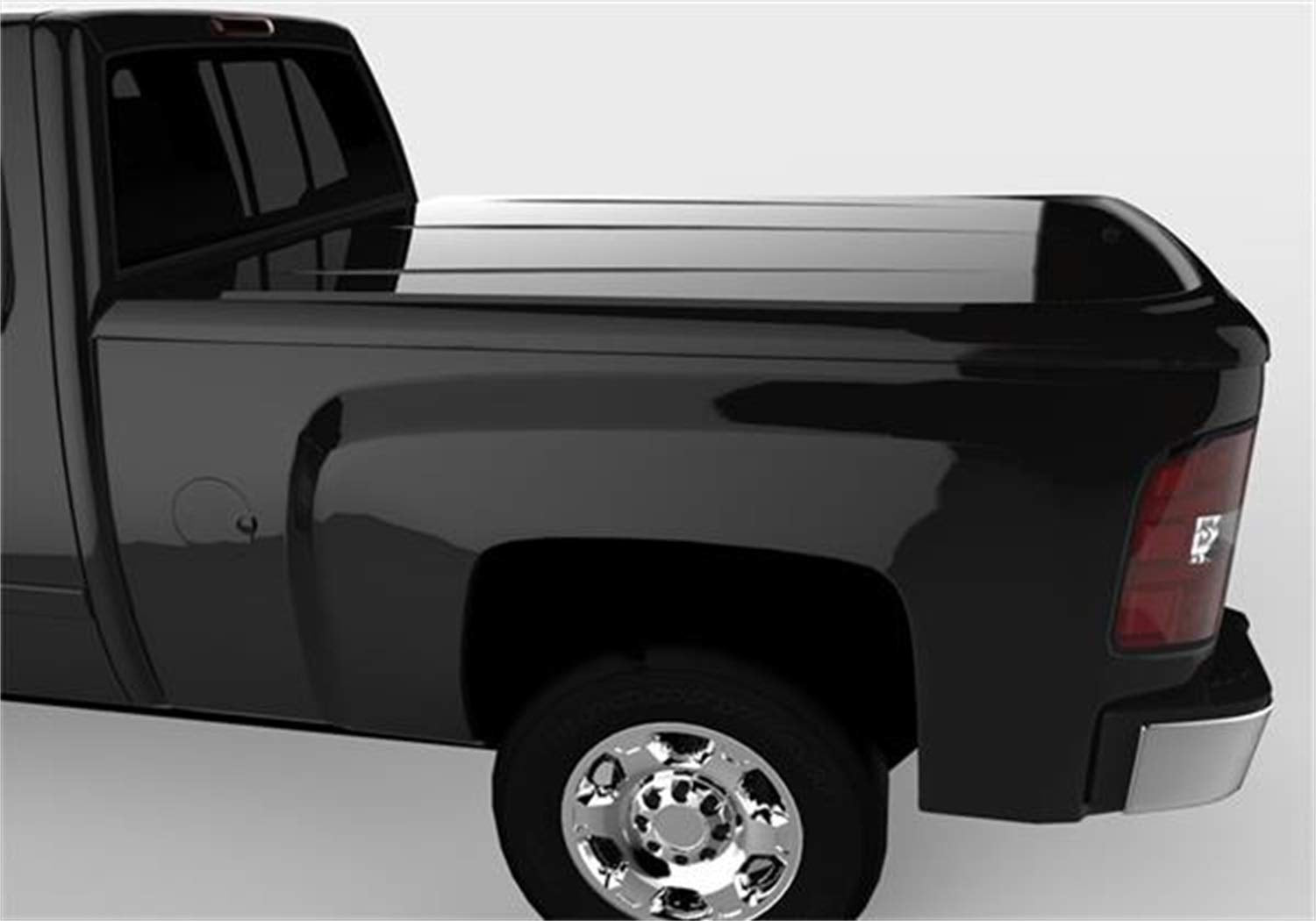 UnderCover RealTruck Lux One-Piece Truck Bed Tonneau Cover | UC1076L-41 | Fits 2007 - 2014 Chevy Silverado 1500, 2014 2500/3500HD 41(GBA)(WA8555) - Black 6' 7" Bed (78.7")