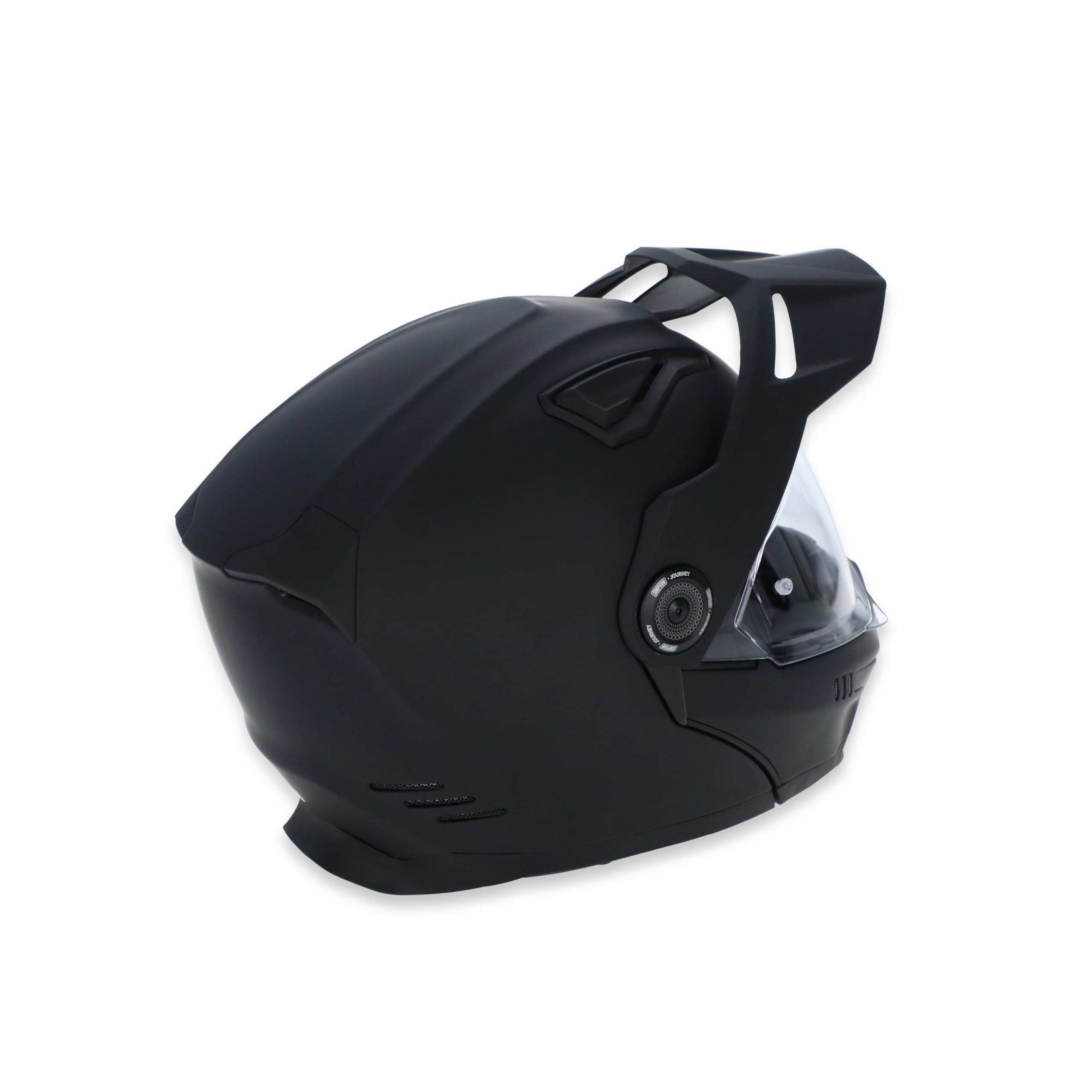 Journey Bandit Simpson Motorcycle Helmet - Matte Black - 2XL | Off Road Dirt Bike UTV Motocross ATV | Modular Full-Face Flip Up | Clear Pinlock Anti-Fog Visor Shield | DOT ECE Certified (JB32X)
