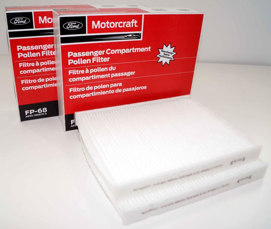 Genuine OEM FP68 Cabin Air Filters (2 Pack) OVERSTOCKDIRECT Compatible with Ford & Lincoln Vehicles