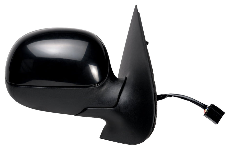 Fit System Mirror Passenger Side for Ford Expedition, Lincoln Navigator, F150/F250 LD Crew Cab, Black, w/PTM Cover, Foldaway, Power