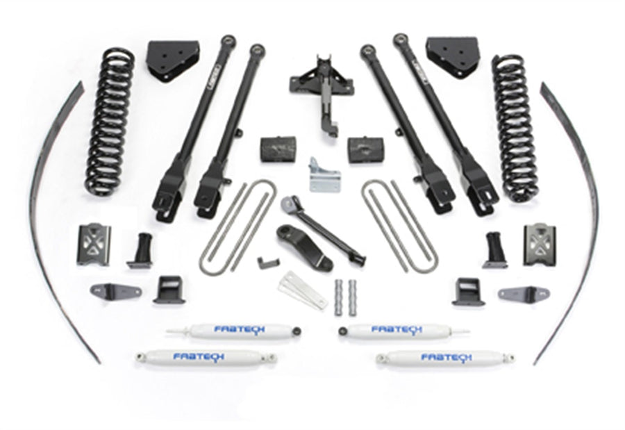 Fabtech 4 Link Lift System K20171 w/Performance Shocks 8 in. Lift w/Factory Overload