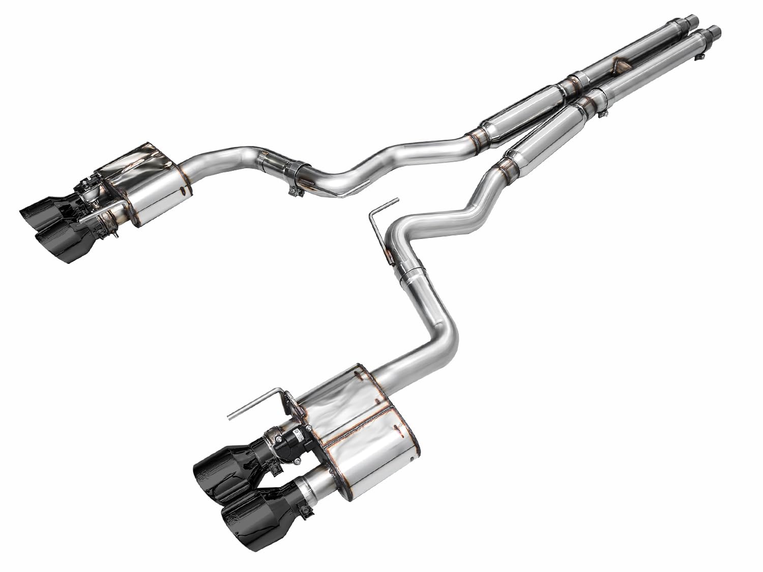 AWE 2024 Ford Mustang GT Fastback SwitchPath RWD Catback Exhaust w/ Quad Diamond Black Tips