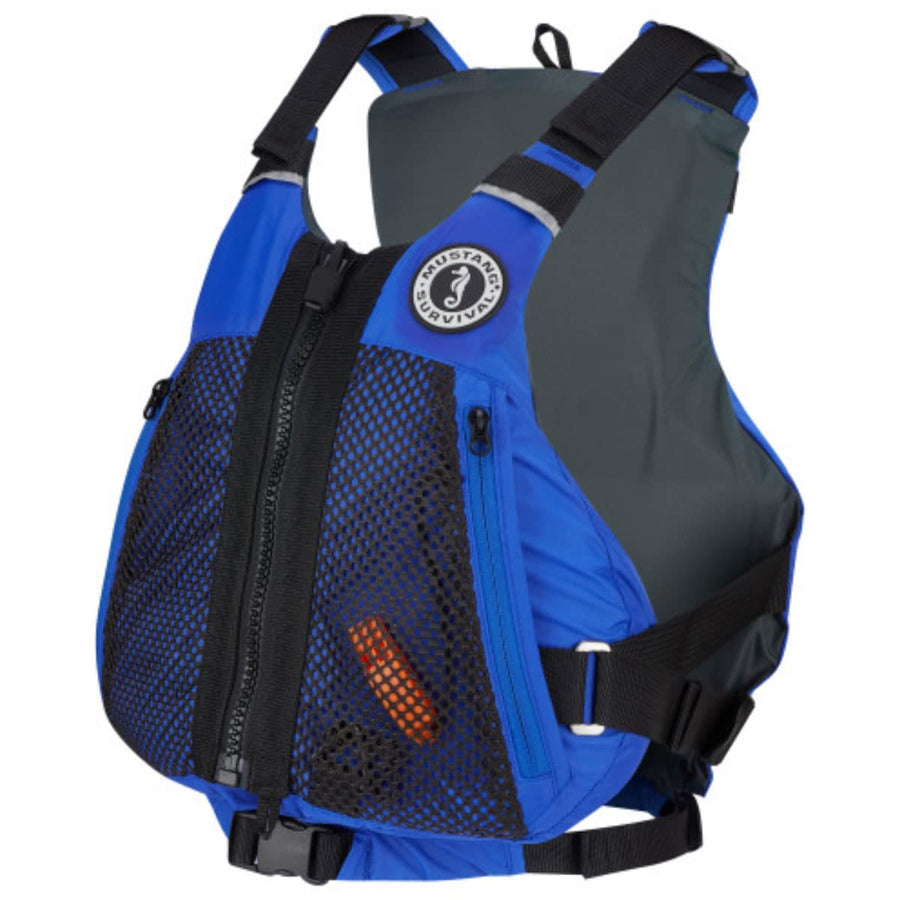 SURVIVAL MUSTANG Trident Harmonized Foam Front Zip PFD for Adults (Blue - L/XL)