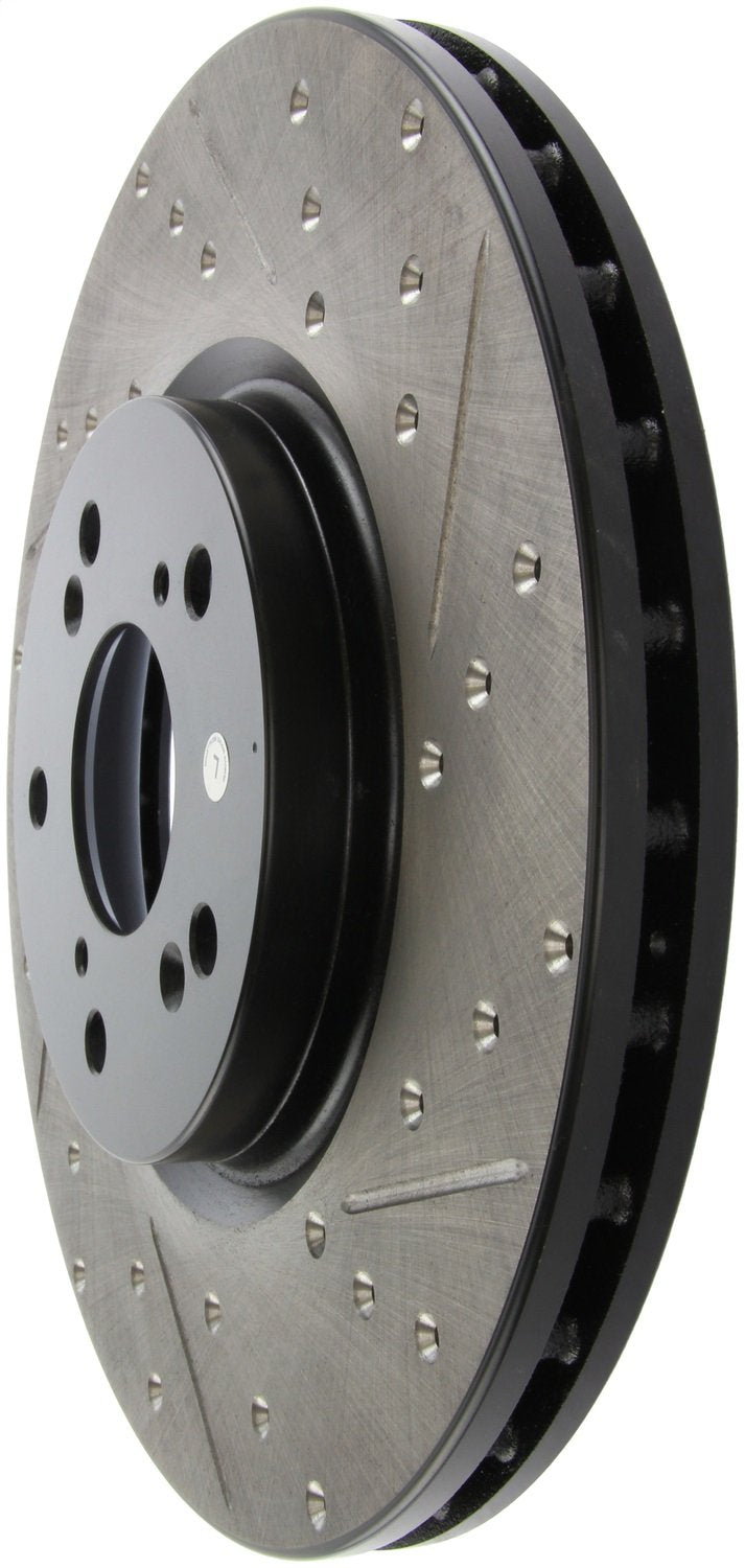 Sport StopTech Front Left Drilled/Slotted Disc Brake Rotor 127.40062L - Fits 2004-2008 Acura TL Vehicles