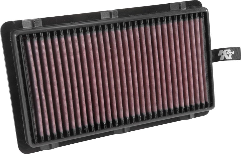 K&N Engine Air Filter: Replacement Car Air Filter, Reusable, Clean Every 75,000 Miles, Washable, Premium: Compatible with 2015-2019 HYUNDAI/KIA (Santa Fe IV, Sorento III), 33-3064