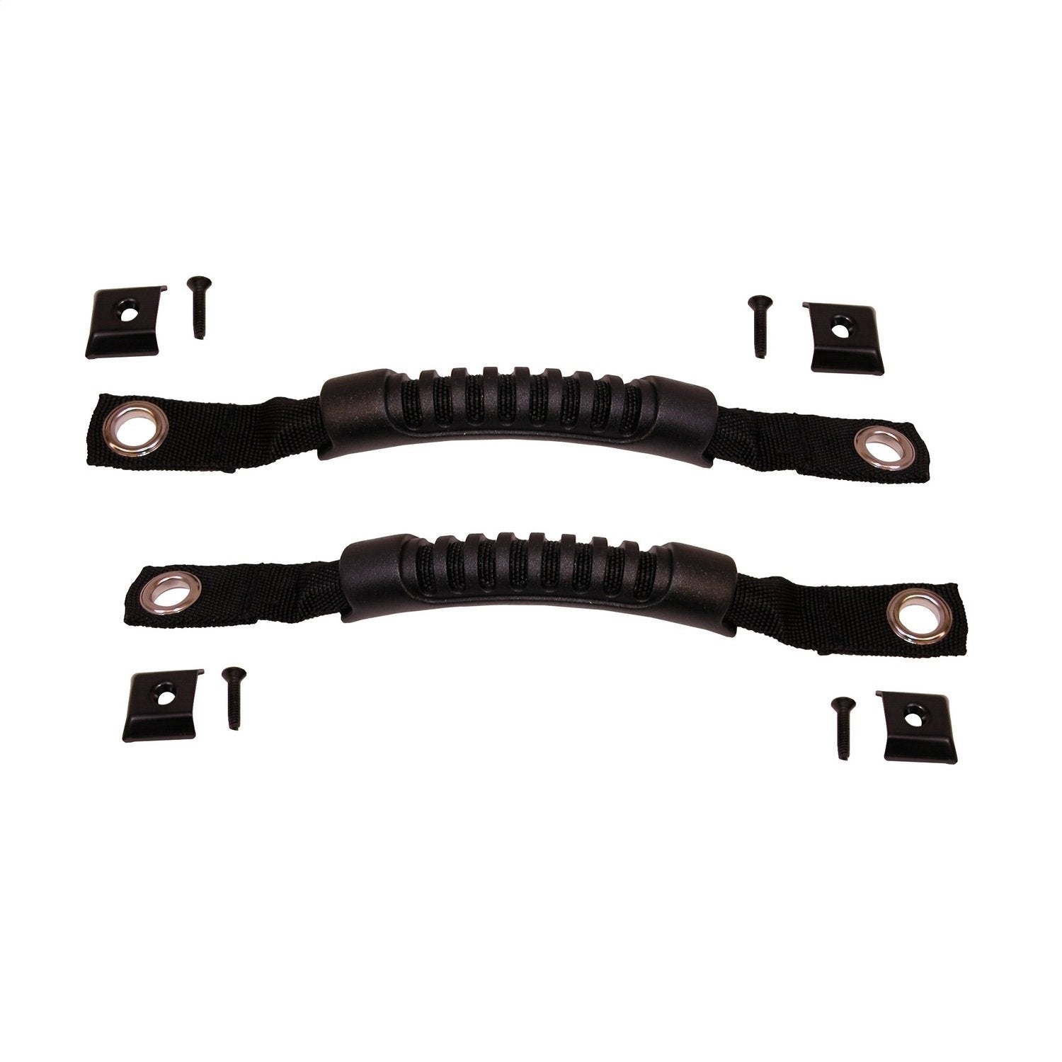 Rugged Ridge CJ/Wrangler YJ Door Pull Straps for Jeep | Nylon, Black | 11825.01 | Fits 1976-1995 Jeep CJ & Wrangler YJ