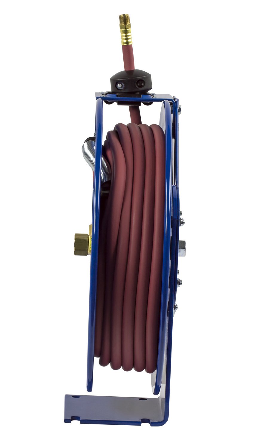 Coxreels Low Pressure ⅜” ID P-LP-330 Retractable Air/Water Hose Reel | Powder Coated Steel | Retractable Garage Hose | Commercial Hose Reel | Fits 30’ Hose | 6.75" 18.63" 17.13"