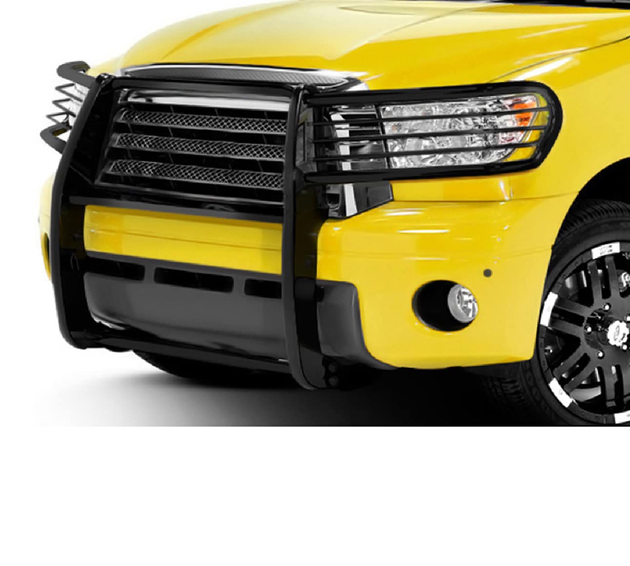 Bumper Guard Modular Black Black Horse Grille Compatible with 2008-2022 Toyota Sequoia|2007-2021 Toyota Tundra(Excl. 08-21 Platinum/Limited)-17A098900MA