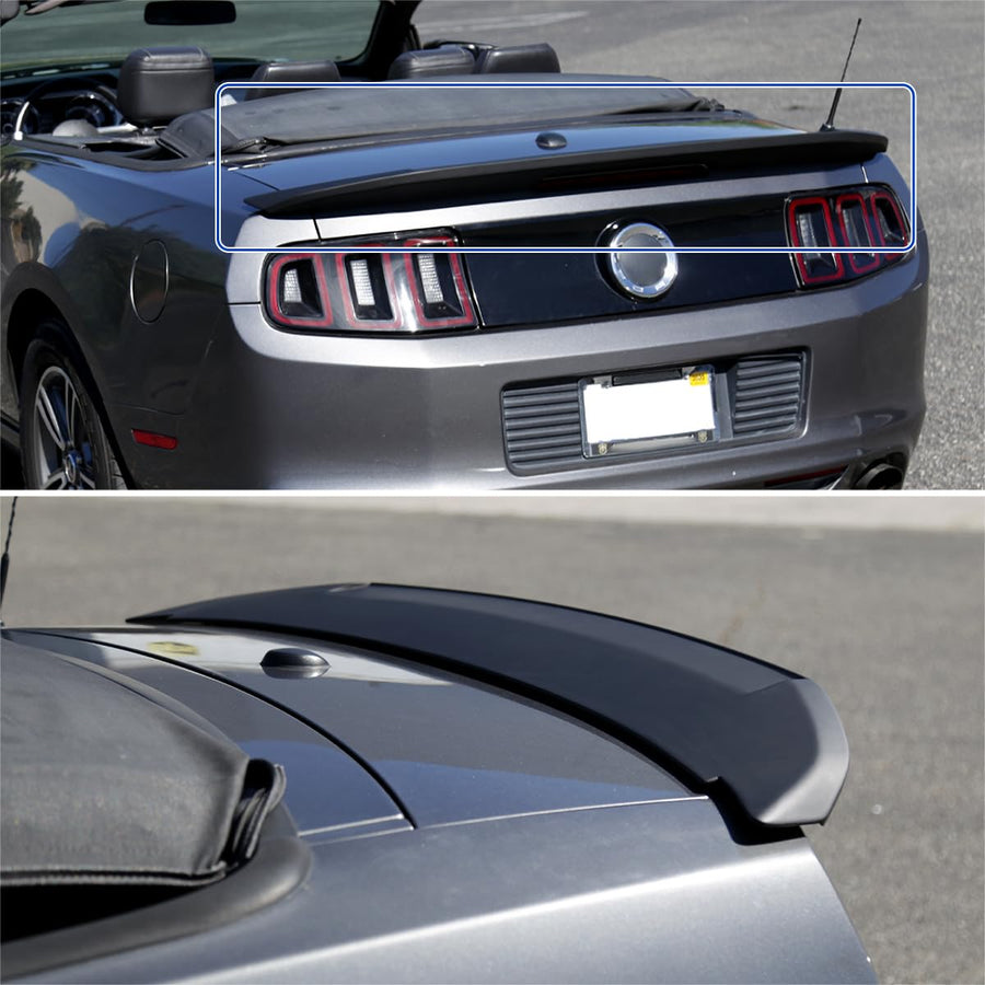 Spec-D Tuning Shelby GT500 Style Matte Black ABS Rear Trunk Spoiler Compatible with 2010-2014 Ford Mustang Models