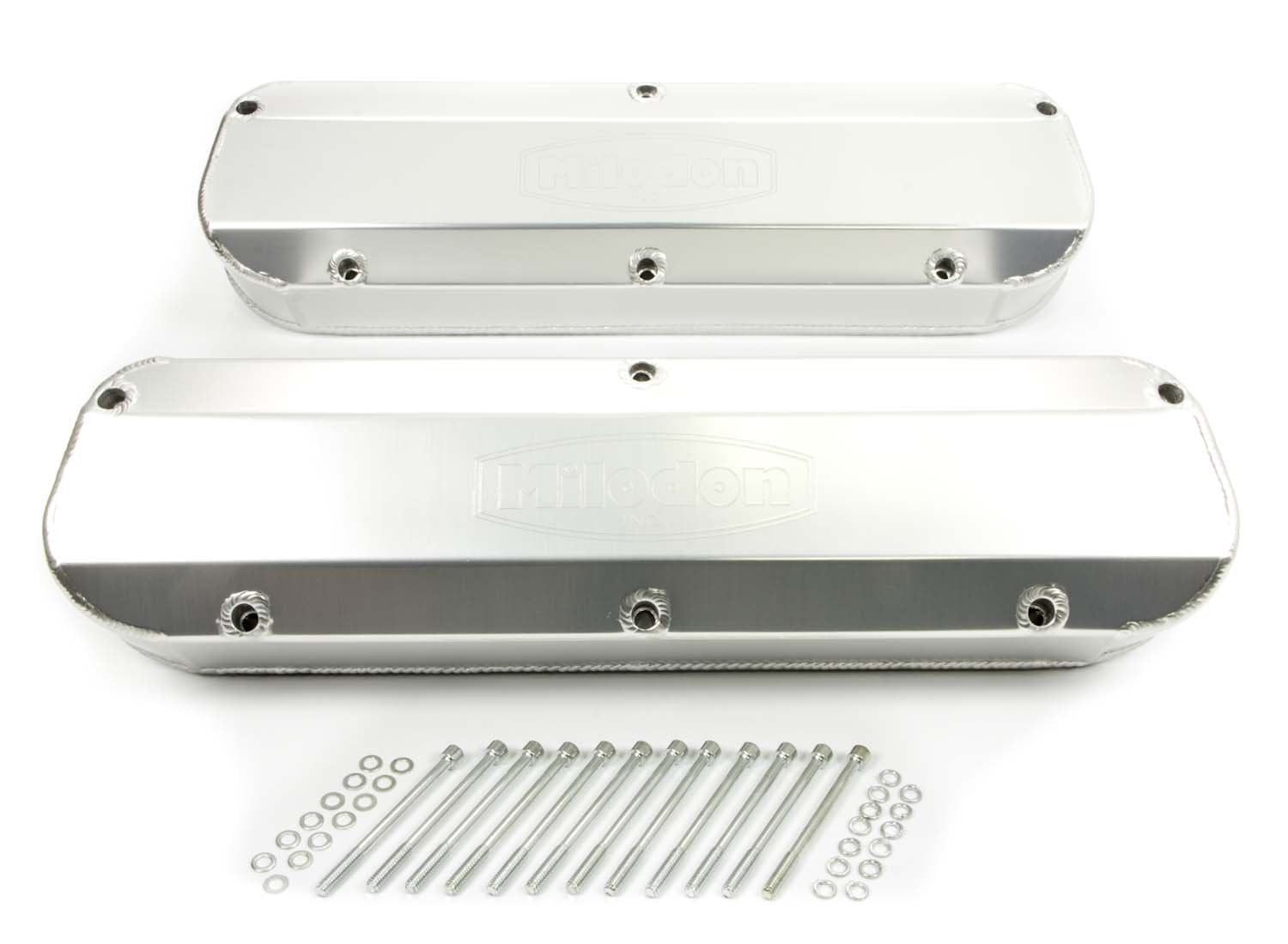 Fabricated Aluminum Valve Cover Milodon 85961 with Hole