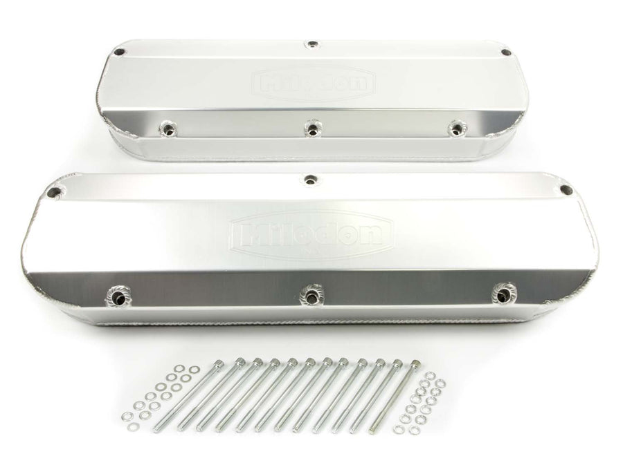 Fabricated Aluminum Valve Cover Milodon 85961 with Hole
