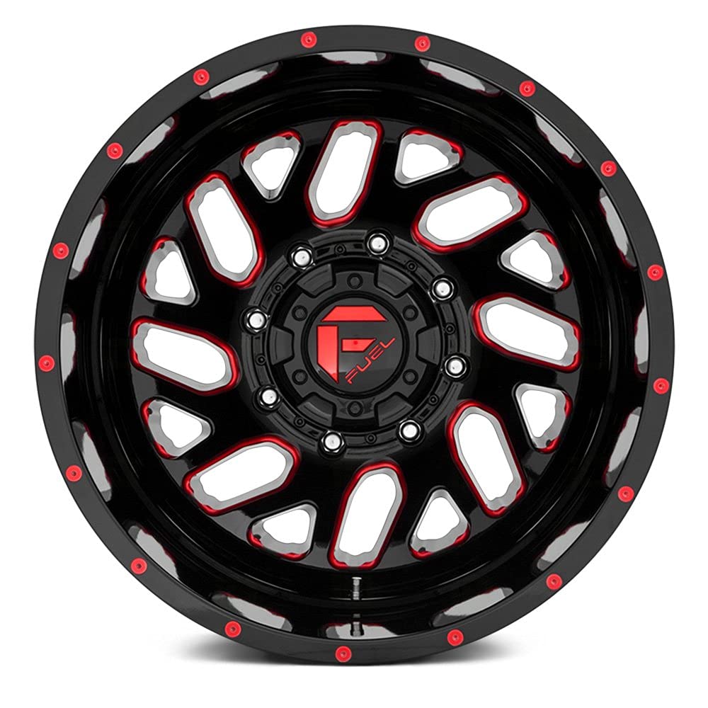 D656 FUEL TRITON Black Wheel with Painted and TPMS Compatible (20 x 8.25 inches /8 x 154 mm, -221 mm Offset)