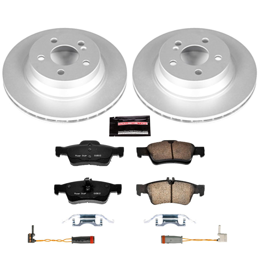 Power Stop Z23 Evolution Geomet Coated Brake Kit For Mercedes-Benz E350 Rear 2006 [Model Specific]