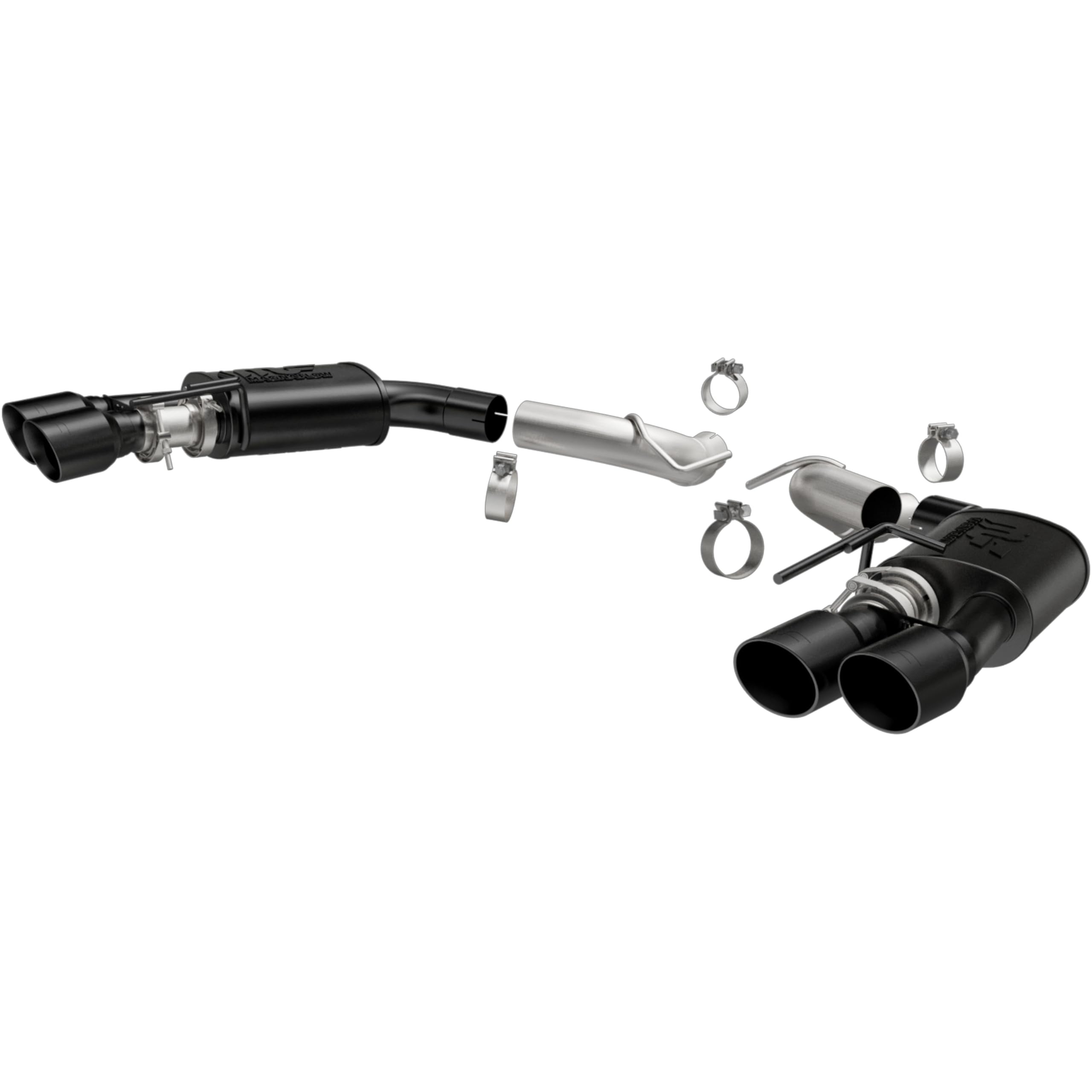 MagnaFlow Exhaust Performance System 19419: Axle-Back, Competition Series, For 2018-2023 Ford Mustang, Quad Split Rear Exit Style