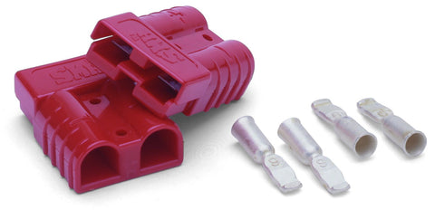 Powersports WARN 22681 ATV Quick Connect Winch Power Cable Connector Plugs, 1 Pair, Red