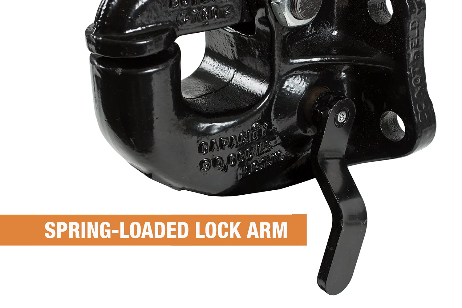 Buyers Products 45 Ton PH45 Pintle Hook, 90,000 Lbs MGTW, 18,000 Lbs MVL Pintle Hitch, Mounting Kit Sold Separately