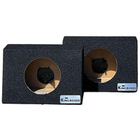 6.5" Universal Car Speaker Enclosures, Pair, Carpet Finish by King Boxes